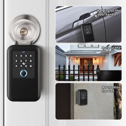 Portable Smart Key Lock Box with Fingerprint NFC Card Password and App Control