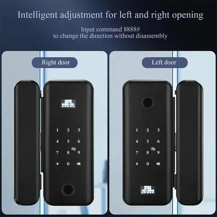 Smart Fingerprint Glass Door Lock with App Control for Frameless and Framed Sliding Doors