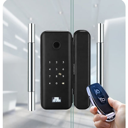 Smart Fingerprint Glass Door Lock with App Control for Frameless and Framed Sliding Doors