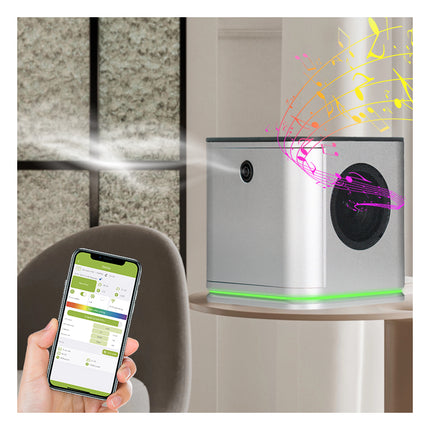 App Controlled Essential Oil Aroma Diffuser with Music Function, WiFi Smart Scent Machine 200ml