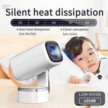 Compact Home Theatre Projector with Android System, Auto Focus and Up to 200 Inch Screen