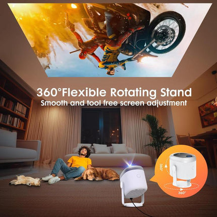 Smart Home Projector 1280×720 with HDMI, USB and Up to 200 Inch Display