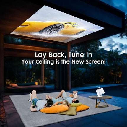 Smart Home Projector 1280×720 with HDMI, USB and Up to 200 Inch Display
