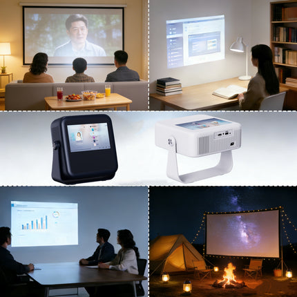 Portable Home Cinema Projector 300 ANSI Lumens, Auto Focus, HDMI USB Connectivity