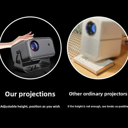 Portable 1080P Home Projector with Android 13, Auto Focus and Digital Keystone Correction