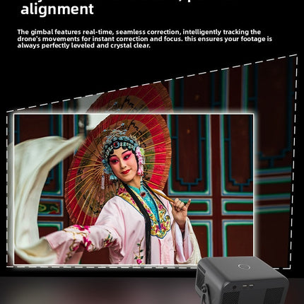 Portable 1080P Home Projector with Android 13, Auto Focus and Digital Keystone Correction