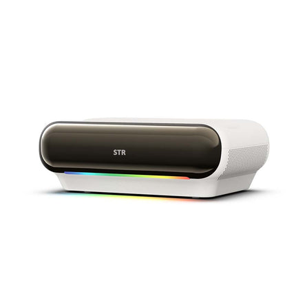 Portable Smart Laser Projector 1080P with Android 13, Auto Keystone Correction, Compact Design