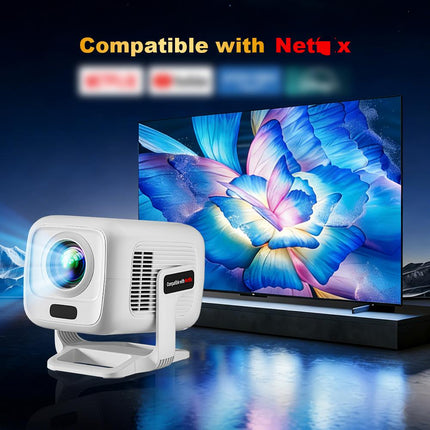 Portable Smart Projector with Android 13, Auto Focus, Full HD Resolution and Short Throw Design