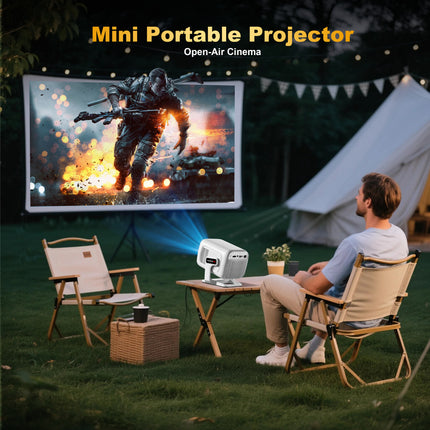 Portable Smart Projector with Android 13, Auto Focus, Full HD Resolution and Short Throw Design