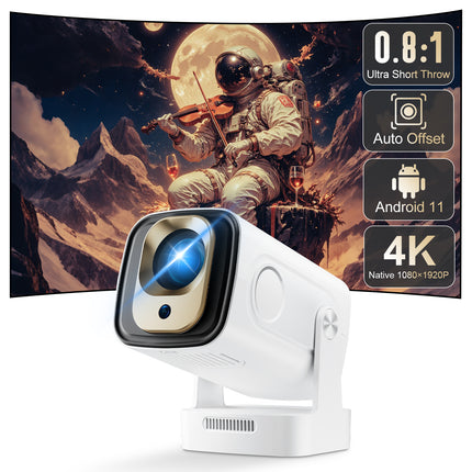 Portable 1080p LCD Projector with WiFi 6, Android Support and 40–130 inch Projection