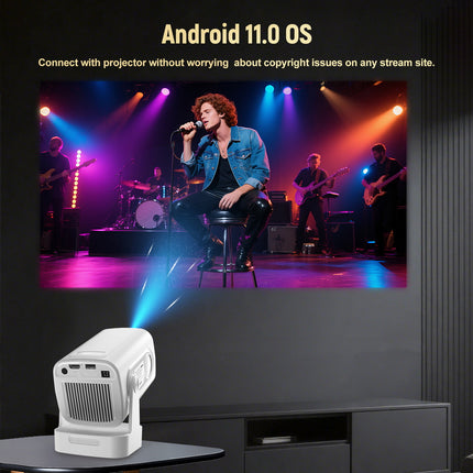 Portable Smart Projector Full HD 1080p Android 11 Home Theatre Video Projector