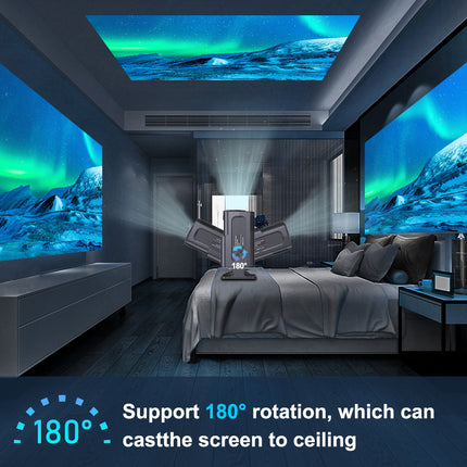 Android 11 HD 720P Smart Projector with 300 ANSI Lumens for Home Use