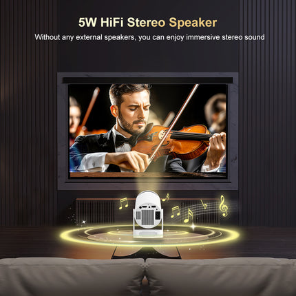 Portable LCD Video Projector 720P with Electronic Focus and Integrated Audio Speaker