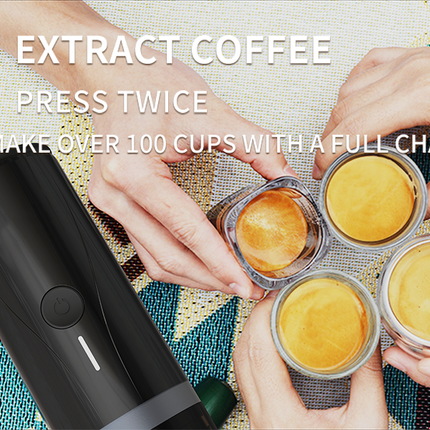 Compact Automatic Espresso Coffee Machine USB Rechargeable Single Cup Coffee Maker