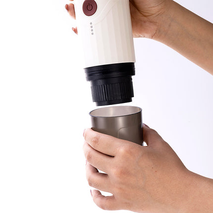 Portable USB Rechargeable Coffee Machine with 20-Bar Pressure and Aluminium Housing
