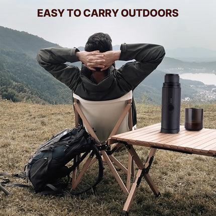 Portable USB Rechargeable Coffee Machine with 20-Bar Pressure and Aluminium Housing