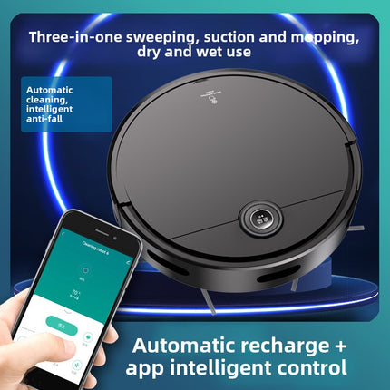 Portable Smart Robot Vacuum Cleaner 2200Pa Suction with Mop Function and Auto Recharge Dock