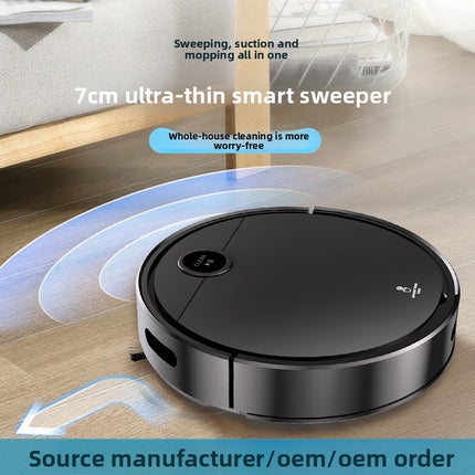 Portable Smart Robot Vacuum Cleaner 2200Pa Suction with Mop Function and Auto Recharge Dock