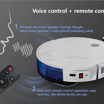 Smart Robot Vacuum Cleaner with WiFi App Control, 4800mAh Battery and Automatic Recharge System
