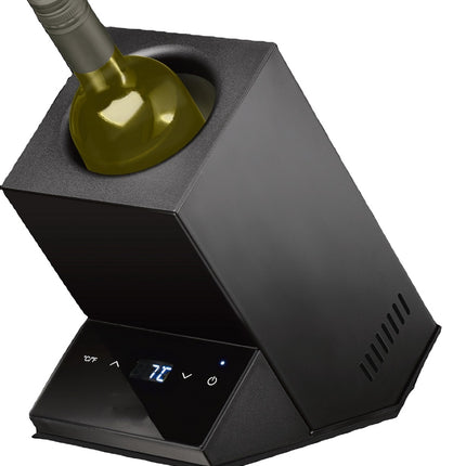 Compact Thermoelectric Wine Bottle Cooler with Touch Control and Digital Display