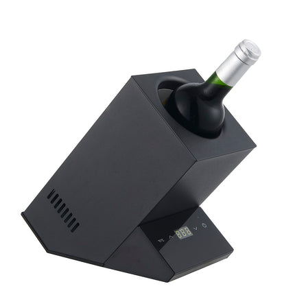 Compact Thermoelectric Wine Bottle Cooler with Touch Control and Digital Display