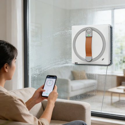 Smart Window Cleaning Robot with APP Control Rechargeable Glass Cleaner