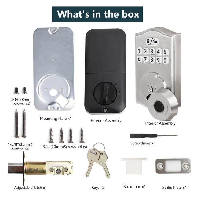 Smart Digital Door Lock with Fingerprint Access, Keypad and Mechanical Keys