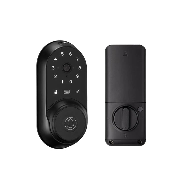 Smart Biometric Door Lock with Palm Recognition, Fingerprint, Card & App Access, Key Backup