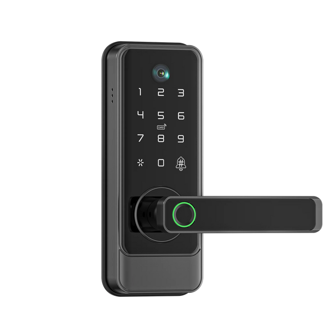 Tuya Compatible Digital Fingerprint Keypad Door Lock with Card Access for Home Use