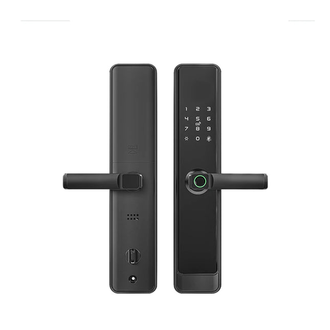 Smart Digital Door Lock with Fingerprint, Password, Card & App Access, 6068 Mortise
