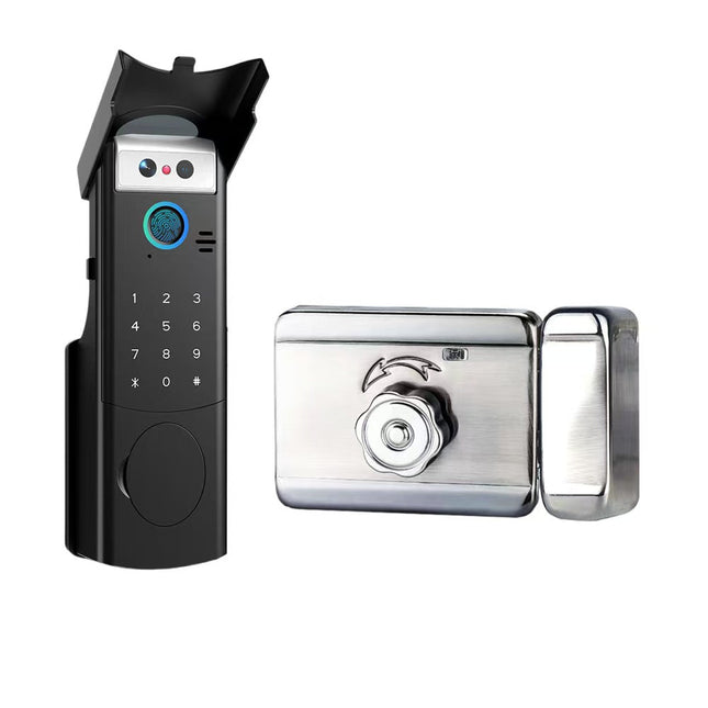 Smart Outdoor Gate Lock, Waterproof Zinc Alloy Design with Fingerprint, Password, Card & App Control