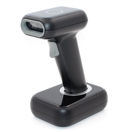 Portable Wireless 2D Barcode Scanner with Bluetooth, 2.4G and USB Cradle