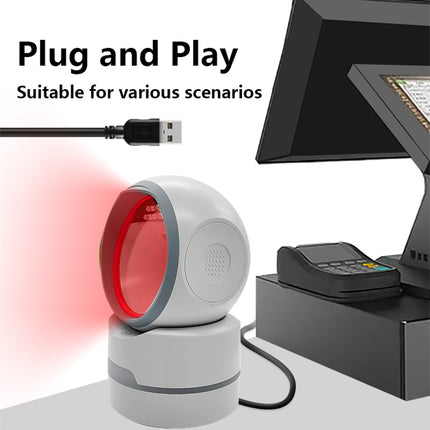 Desktop 2D Barcode Scanner with USB Connection for QR and 1D/2D Code Reading