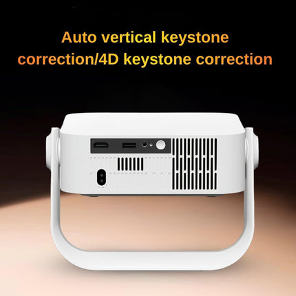 Compact 1080P LCD Home Projector with Android 12 and Built-in Speakers