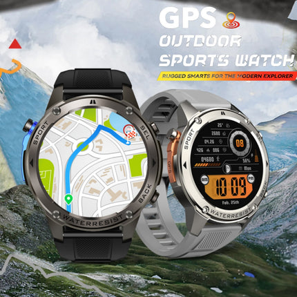 AMOLED Smart Watch with 1.43 Inch HD Display, Bluetooth Calling and 5ATM Waterproof