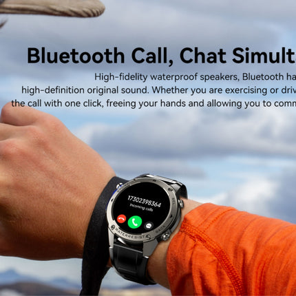 AMOLED Smart Watch with 1.43 Inch HD Display, Bluetooth Calling and 5ATM Waterproof