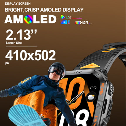 Rechargeable Smart Fitness Watch with Compass, AMOLED Display and 14 Sport Modes