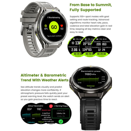 Outdoor Smart Watch with AMOLED Display, 100+ Sports Modes and Voice Assistant