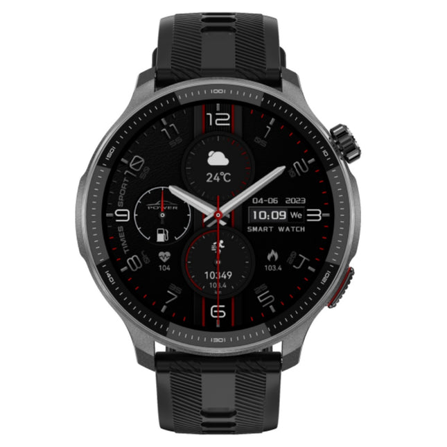 Rechargeable Smart Watch for Men with AMOLED Screen, 4GB Storage and 3ATM Waterproof Design