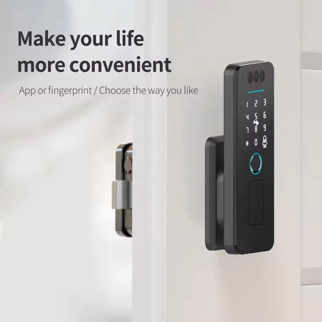 Smart Electronic Door Lock with Fingerprint, Face Recognition, Wi-Fi and Bluetooth for Gates and Doors
