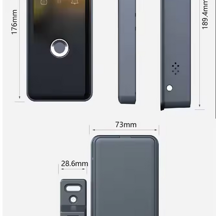 Smart Fingerprint Door Lock for Glass Doors with App Control and Aluminium Alloy Construction