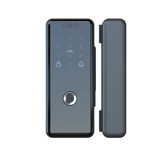 Electronic Sliding Door Lock with WiFi, Bluetooth and Key Unlock for Glass and Wood Doors