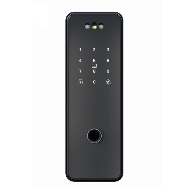 Smart Glass Door Lock with Face Recognition, Fingerprint Access, Wi-Fi App Control and Video Intercom