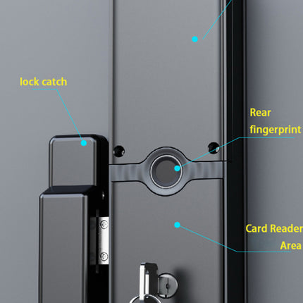 Smart Glass Door Lock with Face Recognition, Fingerprint Access, Wi-Fi App Control and Video Intercom