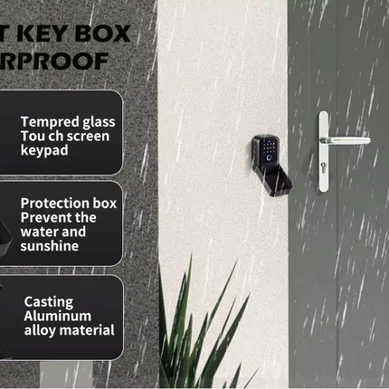 Smart Electronic Key Safe Box Wall Mounted with Wi-Fi and Bluetooth Access