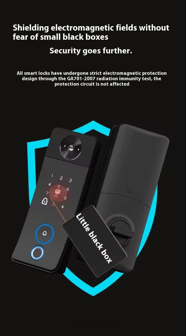 WiFi Smart Digital Door Lock with Camera, Doorbell and Remote App Control