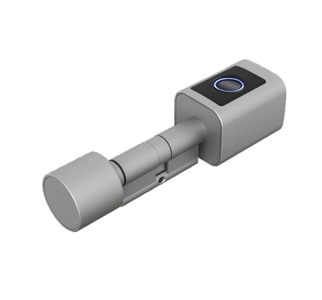 Smart WiFi Fingerprint Cylinder Door Lock with Tuya App, RFID NFC IC Card and Mechanical Key Unlock