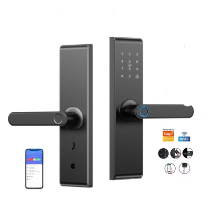 Digital WiFi Door Lock with Fingerprint and Password Access for Home and Office Doors