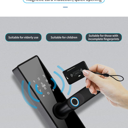 Smart Biometric Fingerprint Door Lock with Wi-Fi, Bluetooth and Keyless Access for Wooden Doors