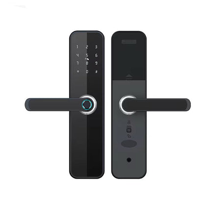 Smart Fingerprint Door Lock with RFID, Wi-Fi and Bluetooth for Wooden Doors